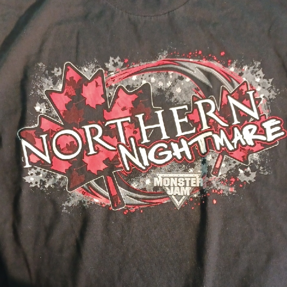 Monster Jam Black and Red Short Tee Shirt 6385